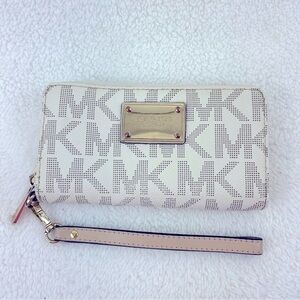 Michael Kors large zip around wallet
